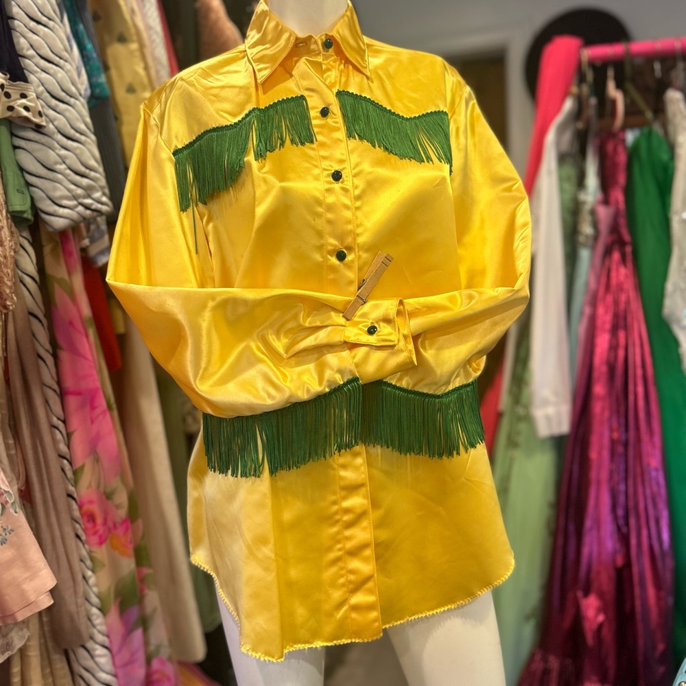 80s Silkie Western Fringe Button Down